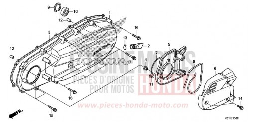 LEFT SIDE COVER SH125ADE de 2014